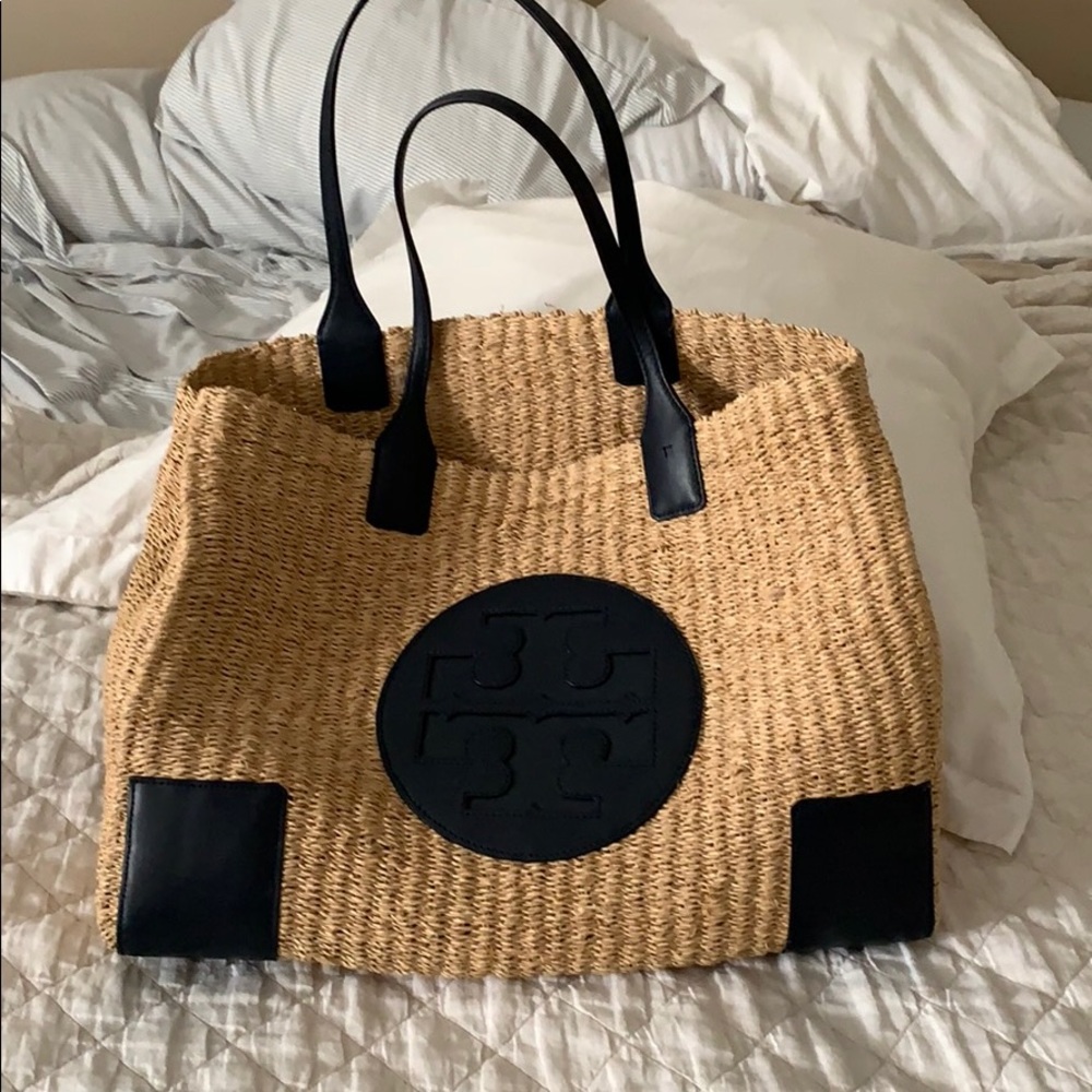 Tory Burch straw tote bag